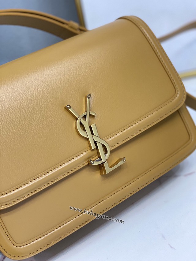 YSL专柜款女包 聖羅蘭經典款MONOGRAM金屬旋扣大號郵差包 YSL肩背斜挎包 634305  jjh1081